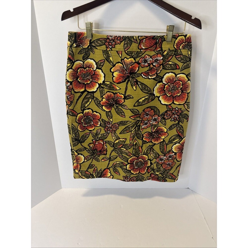 Ann Taylor Floral Yellow Mini Skirt & Ann Taylor Burgundy Houndstooth Mini Skirt